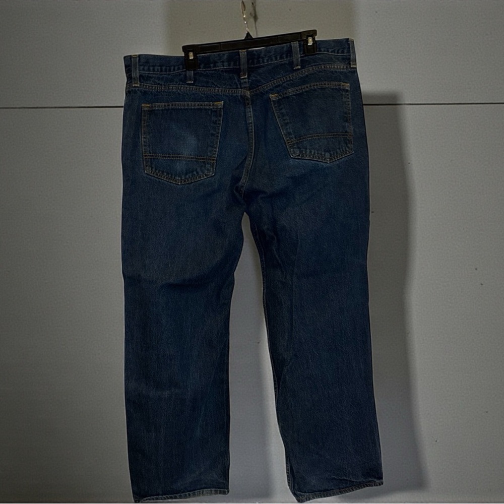 Arizona Jean Co. Men’s Loose Straight Leg Jeans 40x30 Dark Wash Classic Fit - Picture 2 of 5